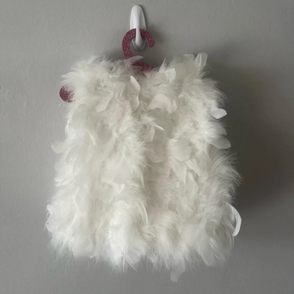 NWT AUTHENTIC ILOVEPLUM FARRAH FUR VEST 8Y